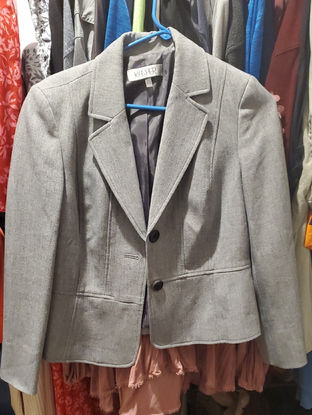 Kasper Light Gray Women's Tailored Blazer